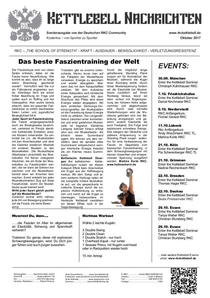 Kettlebellnachrichten Oktober2017